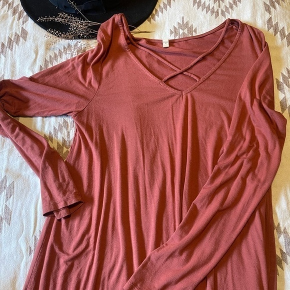 Wishlist blush pink shift dress size Small